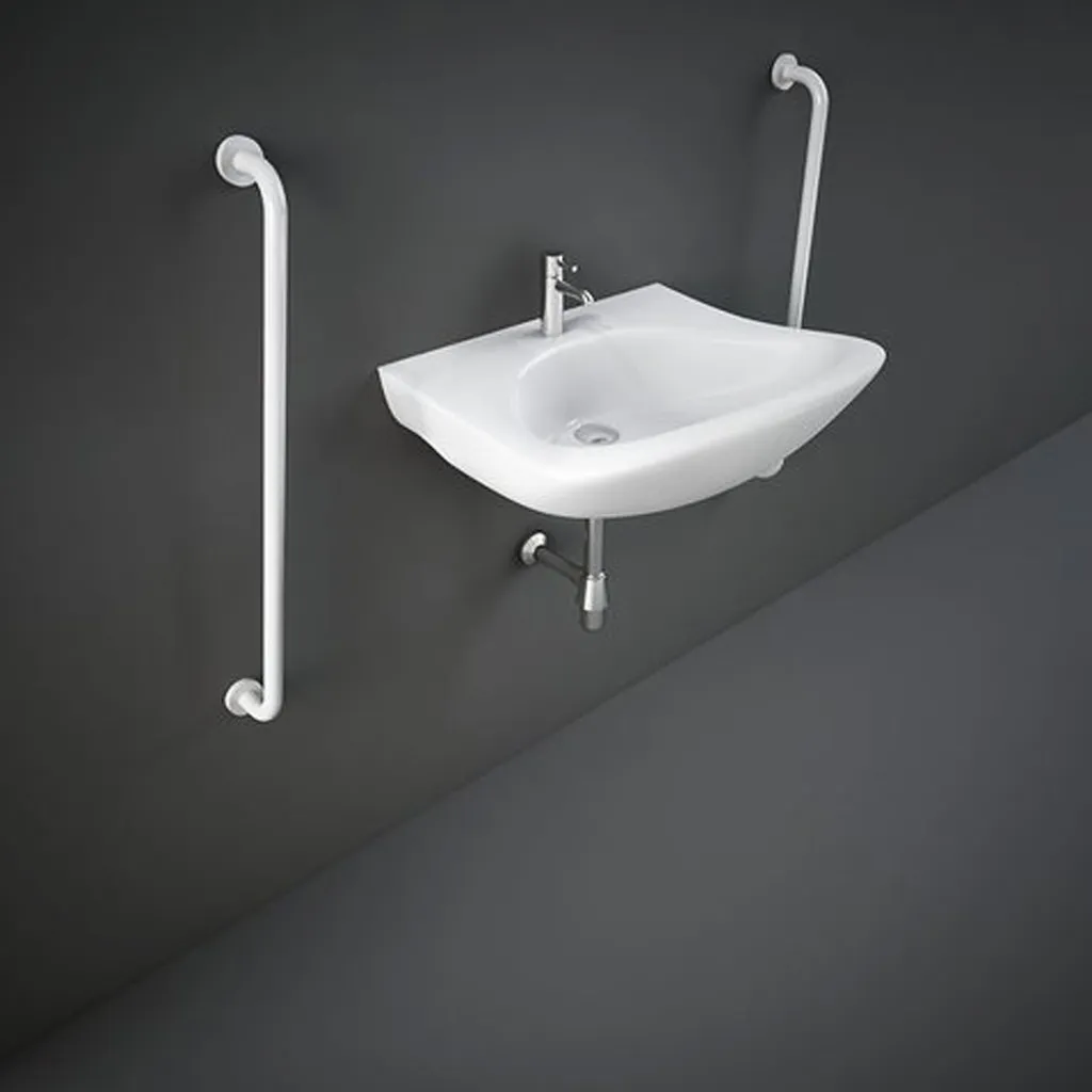 RAK - BRISTOL WASH BASIN W/ FULL PEDESTAL (66CM)